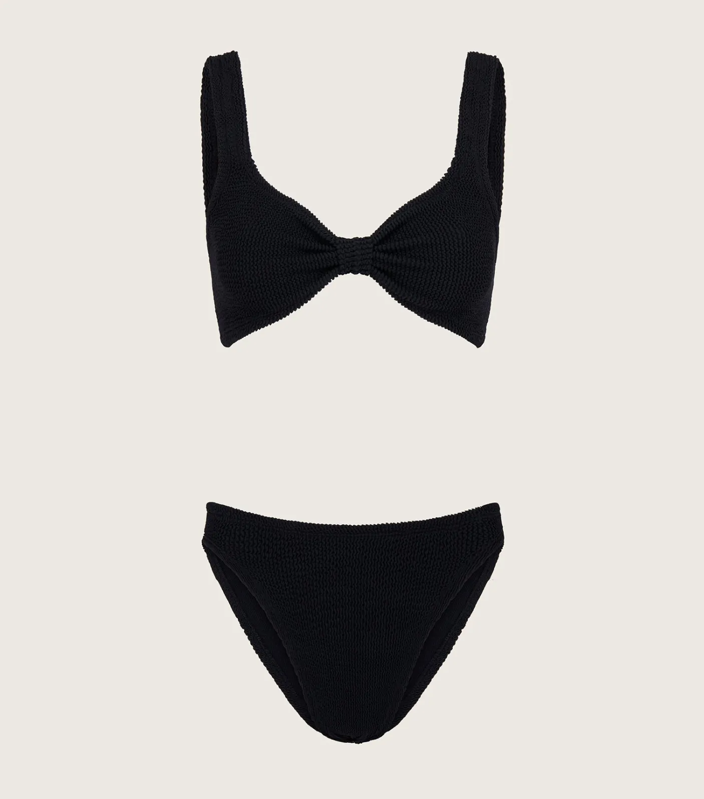 Hunza G Bikini Sets|Bralette-Bonnie Bikini - Black
