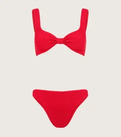Hunza G Bikini Sets|Bralette-Bonnie Bikini - Red