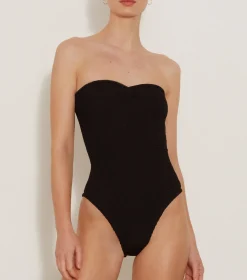 Hunza G Strapless-Brooke Swim - Black