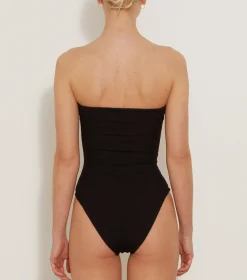 Hunza G Strapless-Brooke Swim - Black