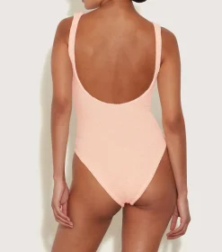 Hunza G V Neck-Celine Swim - Blush