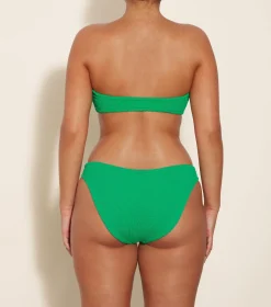 Hunza G Bikini Sets|Bandeau-Coverage Jean Bikini - Emerald