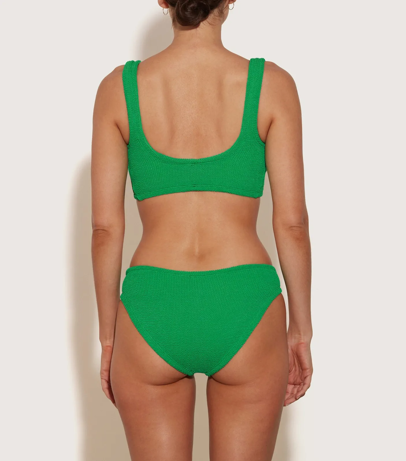 Hunza G Bikini Sets|Bralette-Coverage Juno Bikini - Emerald