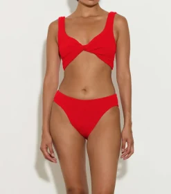 Hunza G Bikini Sets|Bralette-Coverage Juno Bikini - Red