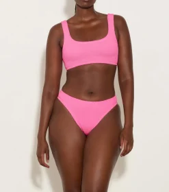 Hunza G Bikini Sets|Bralette-Coverage Xandra Bikini - Bubblegum