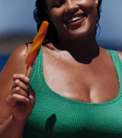 Hunza G Bikini Sets|Bralette-Coverage Xandra Bikini - Emerald