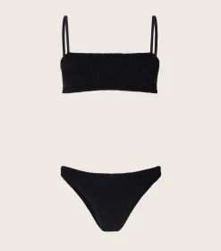 Hunza G Bikini Sets|Bralette-Gigi Bikini - Black
