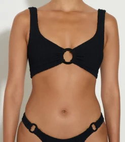 Hunza G Bikini Sets|Bralette-Hallie Bikini - Black