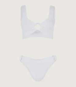 Hunza G Bikini Sets|Bralette-Hallie Bikini - White