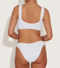 Hunza G Bikini Sets|Bralette-Hallie Bikini - White