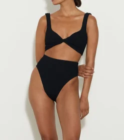 Hunza G Bikini Sets|Bralette-Jamie Bikini - Black
