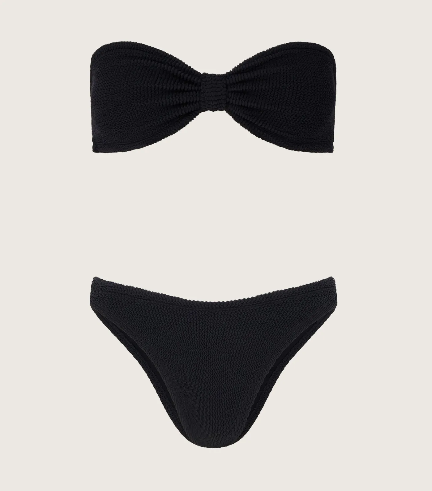 Hunza G Bandeau|Bikini Sets-Jean Bikini - Black