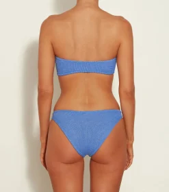 Hunza G Bikini Sets|Bandeau-Jean Bikini - Blue Cornflower