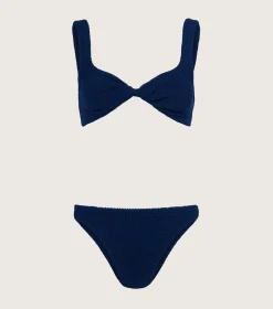 Hunza G Bikini Sets|Bralette-Juno Bikini - Navy