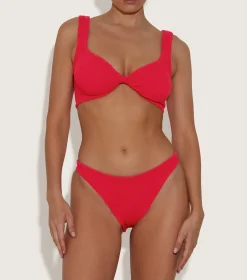 Hunza G Bikini Sets|Bralette-Juno Bikini - Red