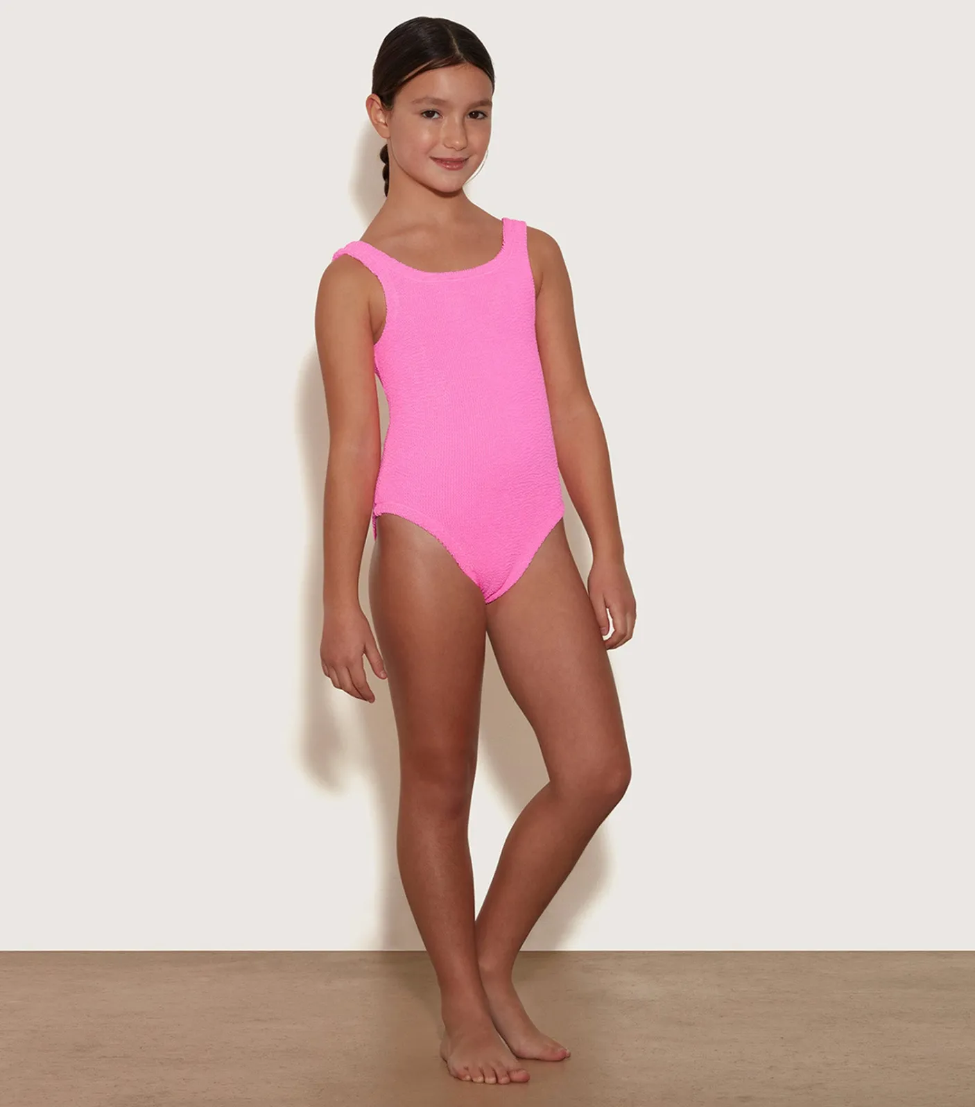 Hunza G Kids - 7-12 Yrs-Kids Classic Swim - Bubblegum