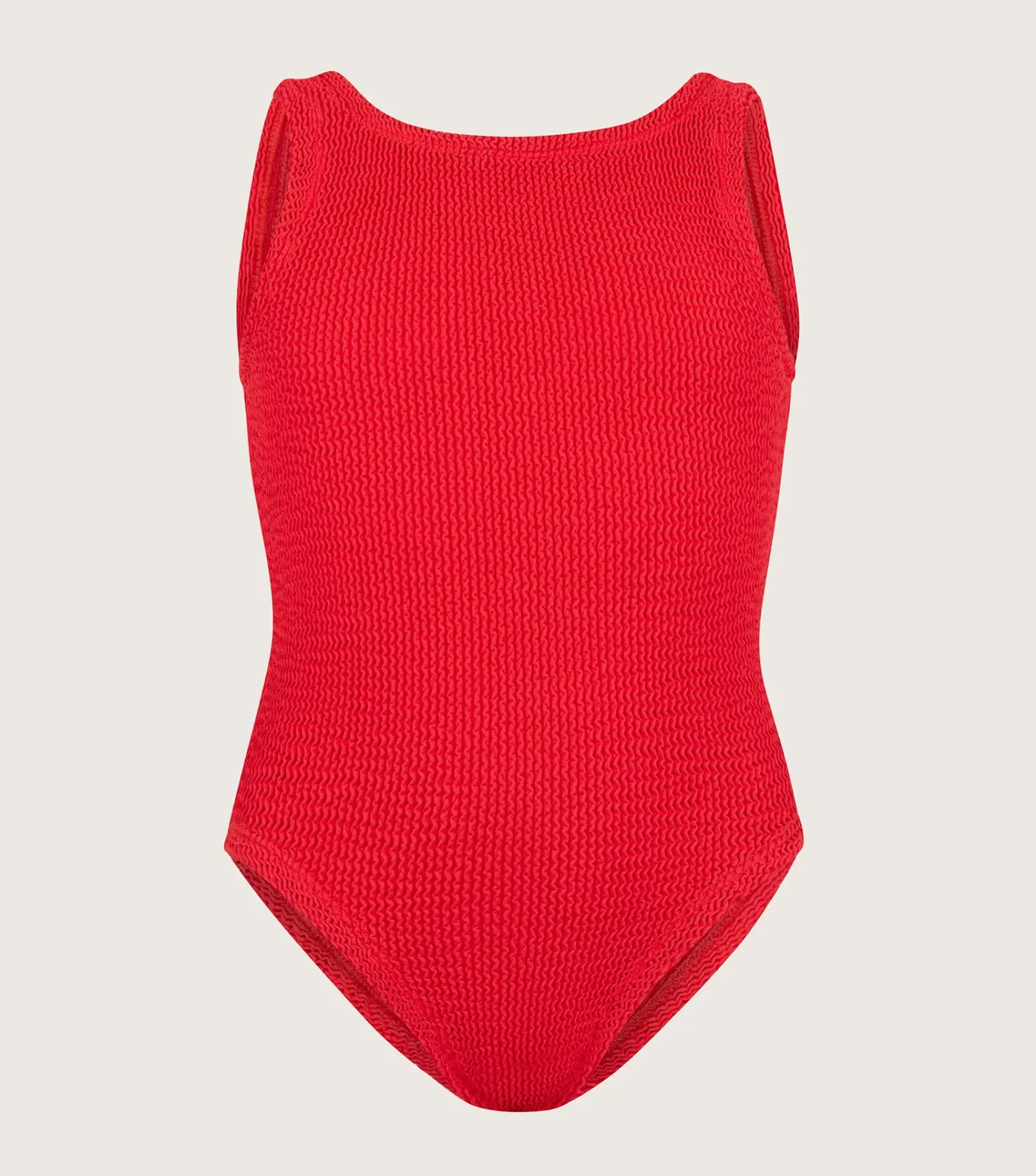 Hunza G Kids - 7-12 Yrs-Kids Classic Swim - Red