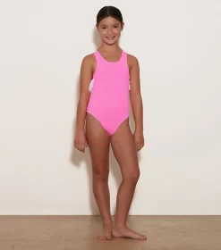 Hunza G Kids - 7-12 Yrs-Kids Lara Swim - Bubblegum