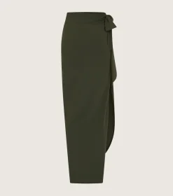 Hunza G Shorts And Skirts|Sarongs-Long Sarong - Khaki