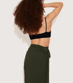 Hunza G Shorts And Skirts|Sarongs-Long Sarong - Khaki