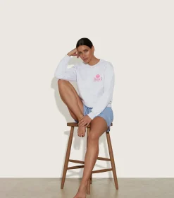 Hunza G Sweats|Shirts And Tops-Los Angeles Sweatshirt - Grey