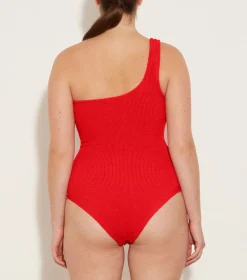 Hunza G One Shoulder-Nancy Swim - Red
