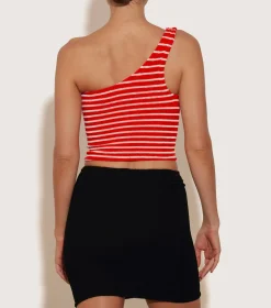 Hunza G Shirts And Tops-Neoma Top - Red/White Stripe