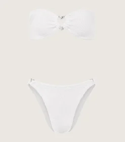 Hunza G Bikini Sets-Nicole Bikini - White
