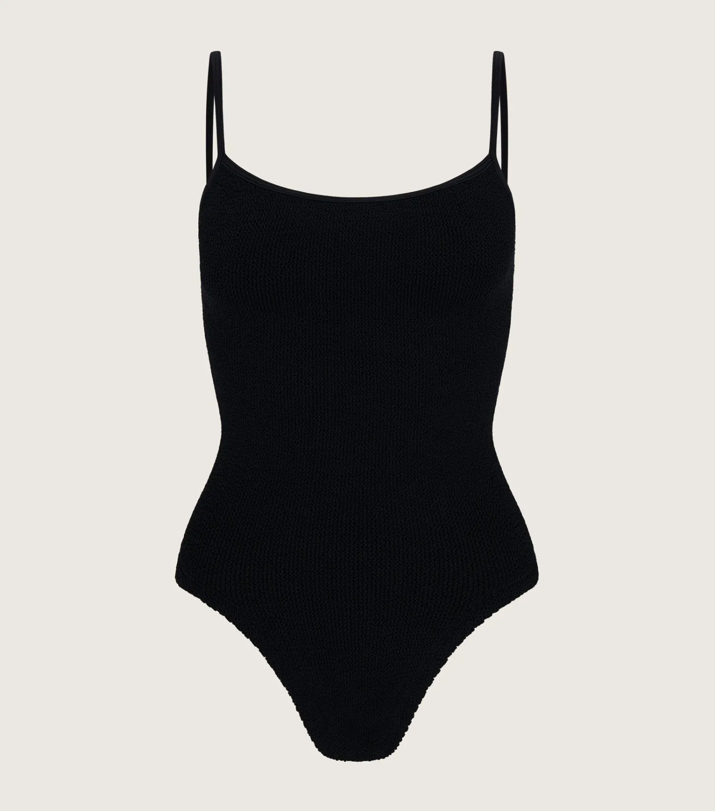 Hunza G Scoop Neck-Petra Swim - Black