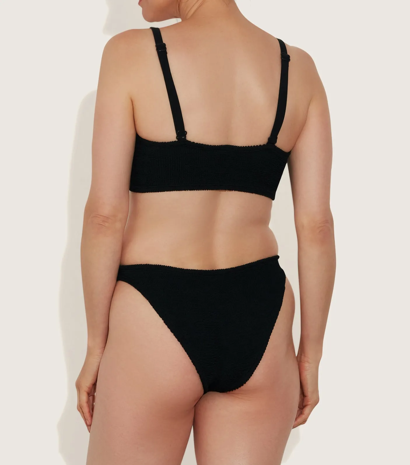 Hunza G Bikini Sets-Post Mastectomy Bikini - Black