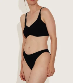 Hunza G Bikini Sets-Post Mastectomy Bikini - Black