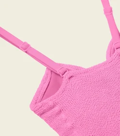 Hunza G Bikini Sets-Post Mastectomy Bikini - Metallic Forest Green