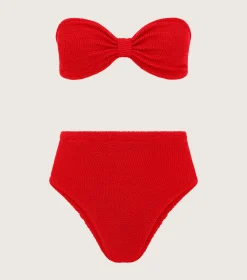 Hunza G Bikini Sets|High-Waisted-Ruby Bikini - Red