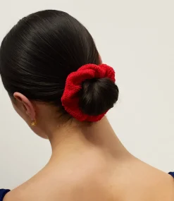 Hunza G Scrunchies-Scrunchie - Red