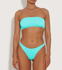 Hunza G Bikini Sets|Bandeau-Shay Bikini - Aqua