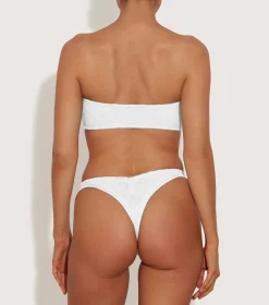Hunza G Bikini Sets|Bandeau-Shay Bikini - White