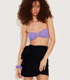 Hunza G Shorts And Skirts|Sarongs-Short Sarong - Black