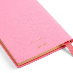 Hunza G Notebooks-Smythson X Chelsea Notebook - Bubblegum