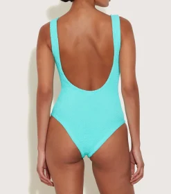 Hunza G Square Neck-Square Neck Swim - Aqua