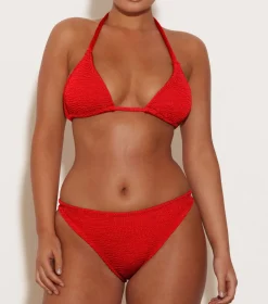 Hunza G Triangle|Bikini Sets-Tammy Bikini - Red