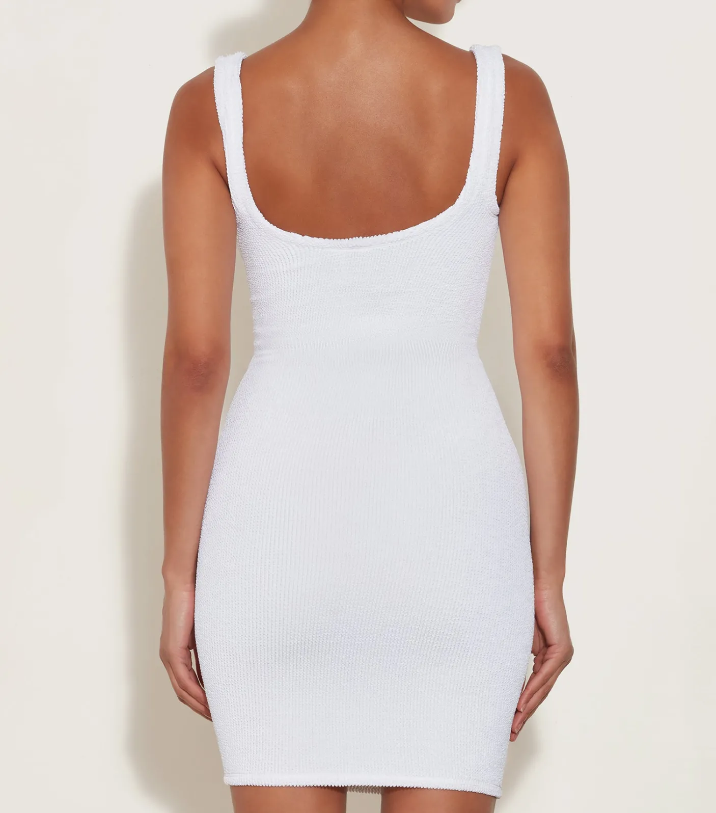 Hunza G Dresses-Tank Dress - White