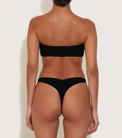 Hunza G Bikini Sets|Bandeau-Tina Bikini - Black