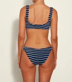 Hunza G Bikini Sets|Bralette-Xandra Bikini - Navy/White Stripe