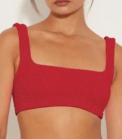 Hunza G Separates|Bralette-Xandra Bikini Top - Red