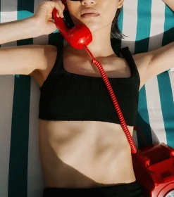 Hunza G Bikini Sets|Bralette-Xandra Nile Bikini - Black